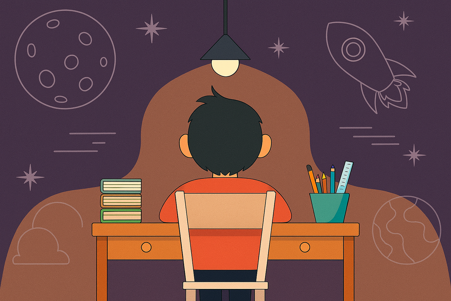 A vast library with shelves full of books